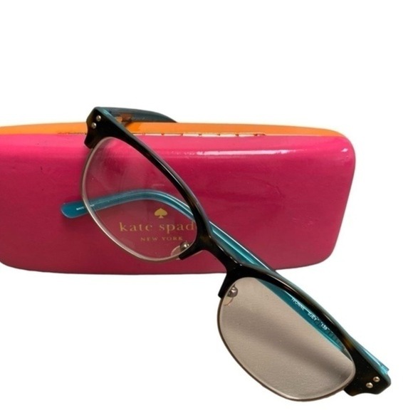 Kate Spade Ivonne 0JEY Frames Turquoise Eye Glasses And Comes With Pink Case - Picture 1 of 12